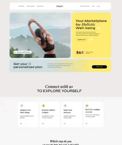 Website-Beispiel: Holofy