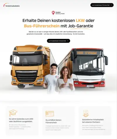 Website-Beispiel: Verkehrsakademie